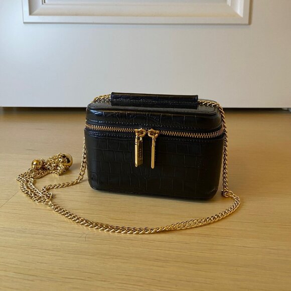 Pedro black chain crossbody mini bag - Picture 1 of 5